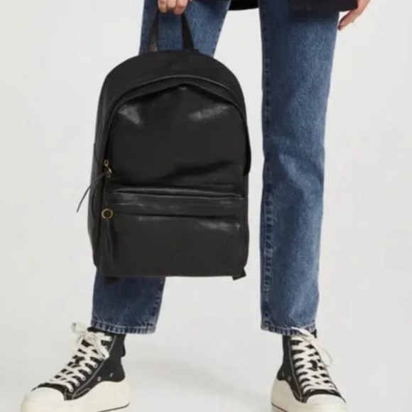 Madewell Handbags - Brand New Madewell Lorimer Backpack Black Leather